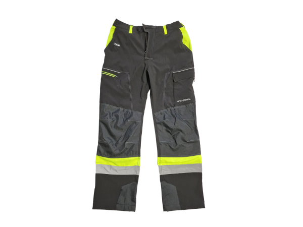 Spodnie XTM SoftShell Ocieplane Odblaskowe Czarno-Żółte