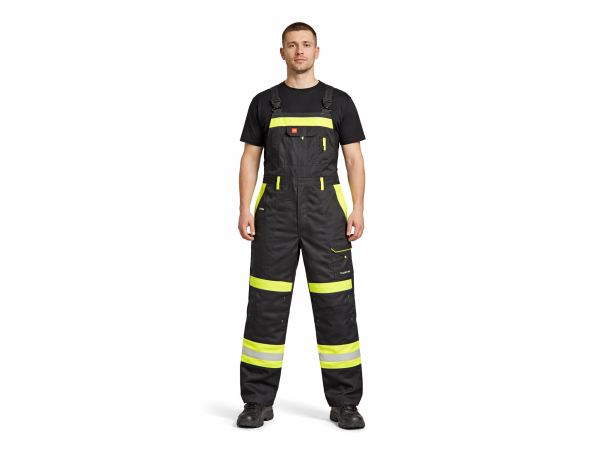 Ogrodniczki VIS XTM Classic odblaskowee Czarno-Żółte