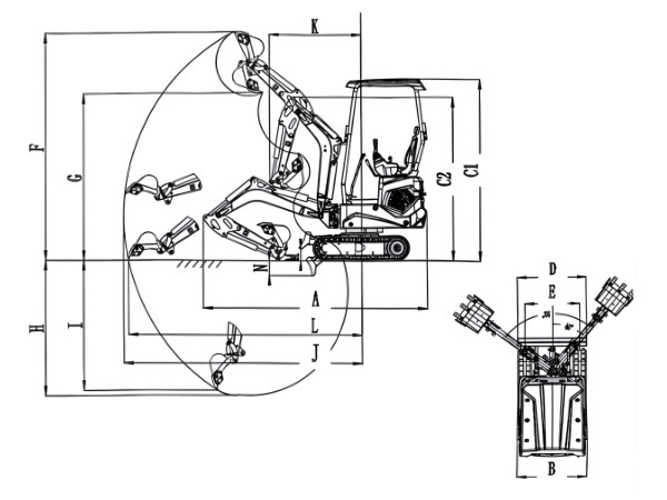 Minikoparka bez kabiny X10S PRO XTM 5