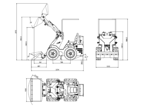 Ładowarka kołowa XTM X360S Skid steer | XTMGroup.pl